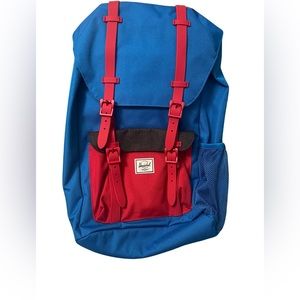 Herschel Little America Youth Imperial Blue Red/Black Crosshatch Backpack